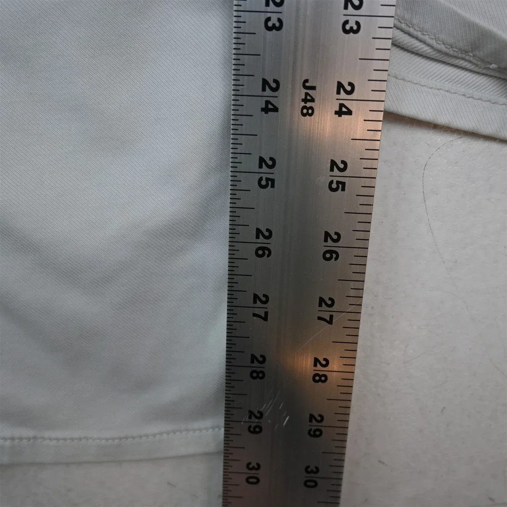 34 Heritage 32x30 Light Gray Stretch Denim Courage Mid Rise Straight Mens Jeans